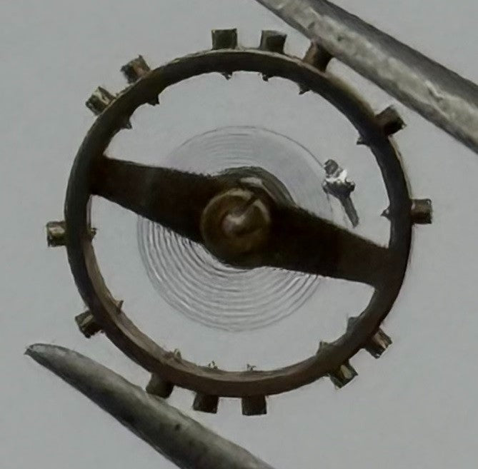 Felsa 60 Balance Wheel Complete And Spring 5¼’’’ Progress Watch Movement Parts