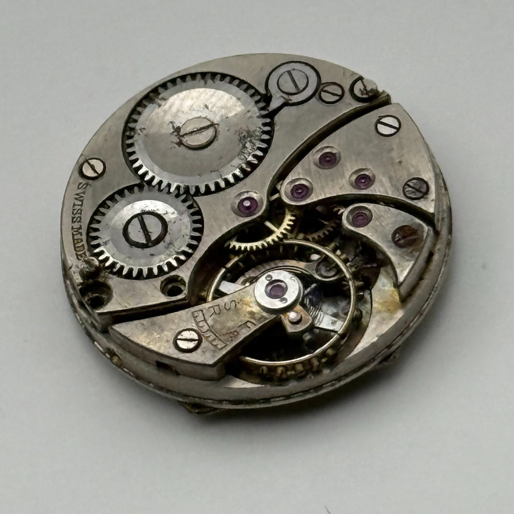 Syren 205 Watch Movement Swiss Manual Wind Vintage Parts Repair 19.1mm