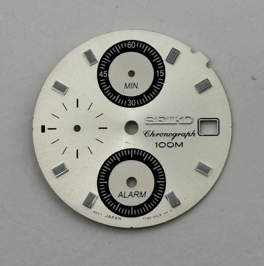 Seiko 7T62-0KL8 Watch Dial Chronograph Alarm 100M Spare Parts Repair 26.5mm