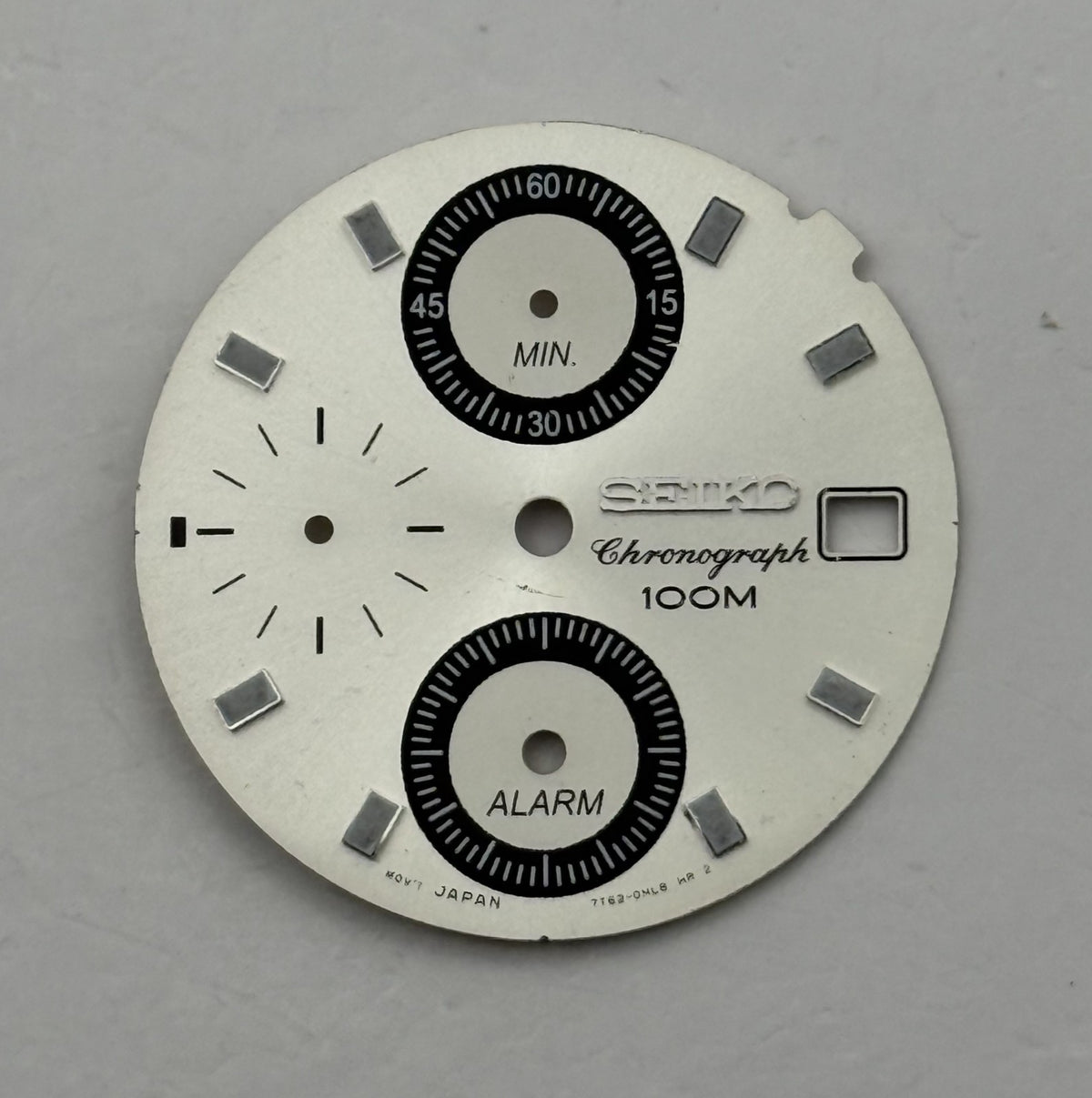 Seiko 7T62-0KL8 Watch Dial Chronograph Alarm 100M Spare Parts Repair 26.5mm