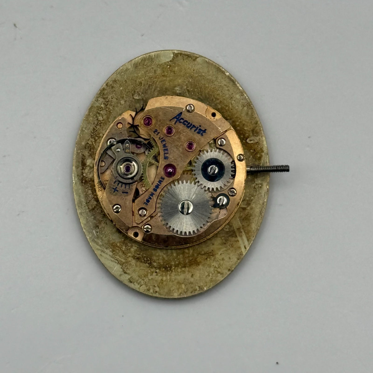 Felsa 4122 Watch Movement Accurist 21 Jewels Running Manual Wind Parts 17.1mm