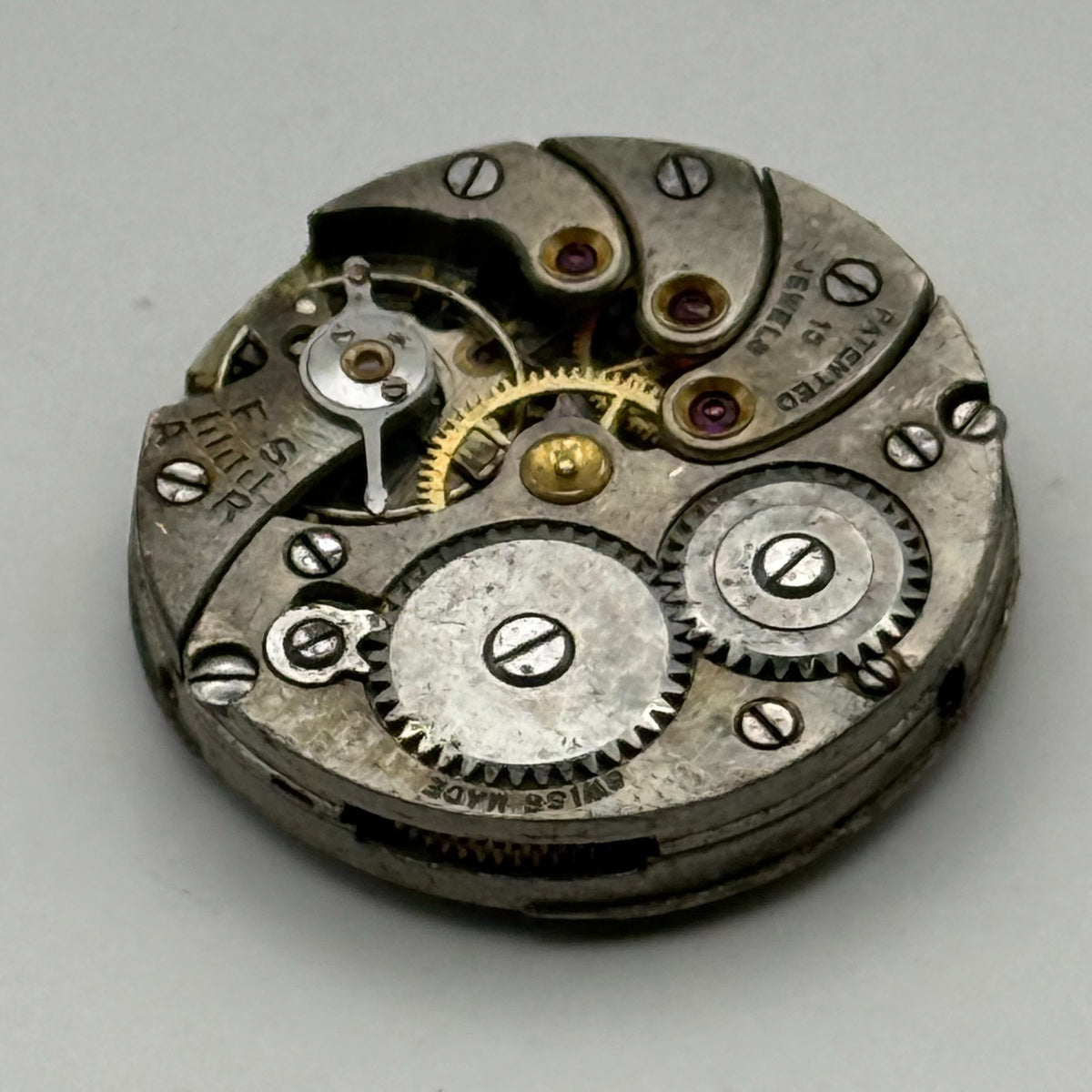 Cyma 814 Watch Movement - 15 Jewels - For Parts / Repair - 19.5mm