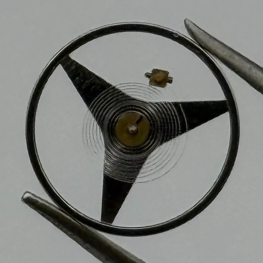 Brac 2100 Balance Wheel Complete And Spring 9¼’’’ 1852 Watch Movement Parts NOS