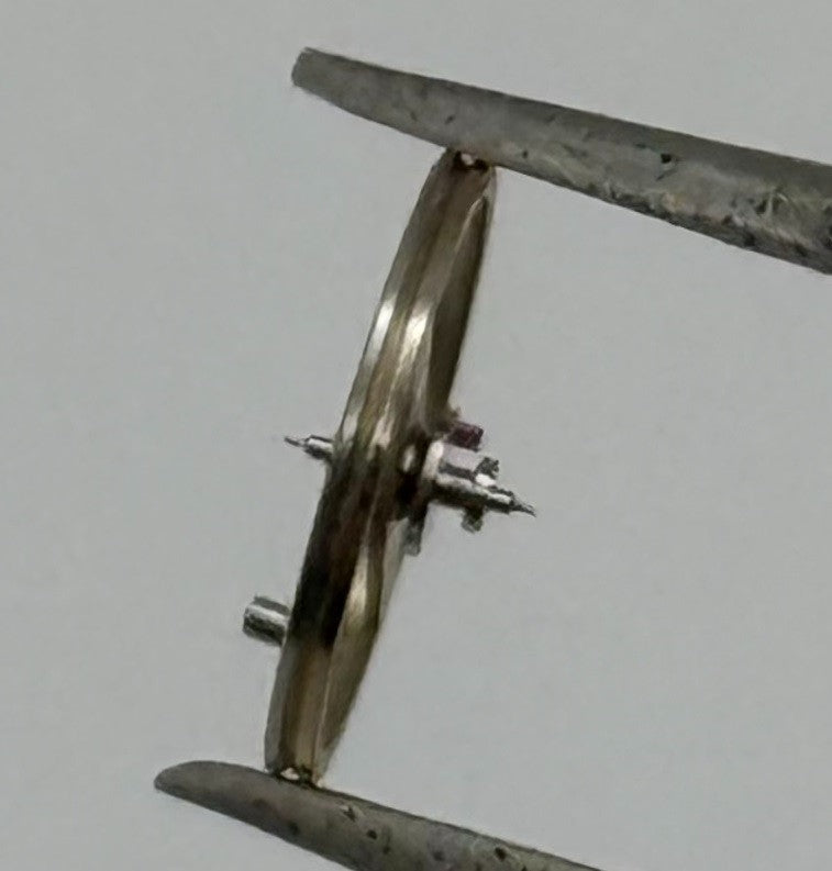 Lorsa 514/3 Balance Wheel Complete And Spring 5¼’’ 4889 Watch Movement Parts NOS