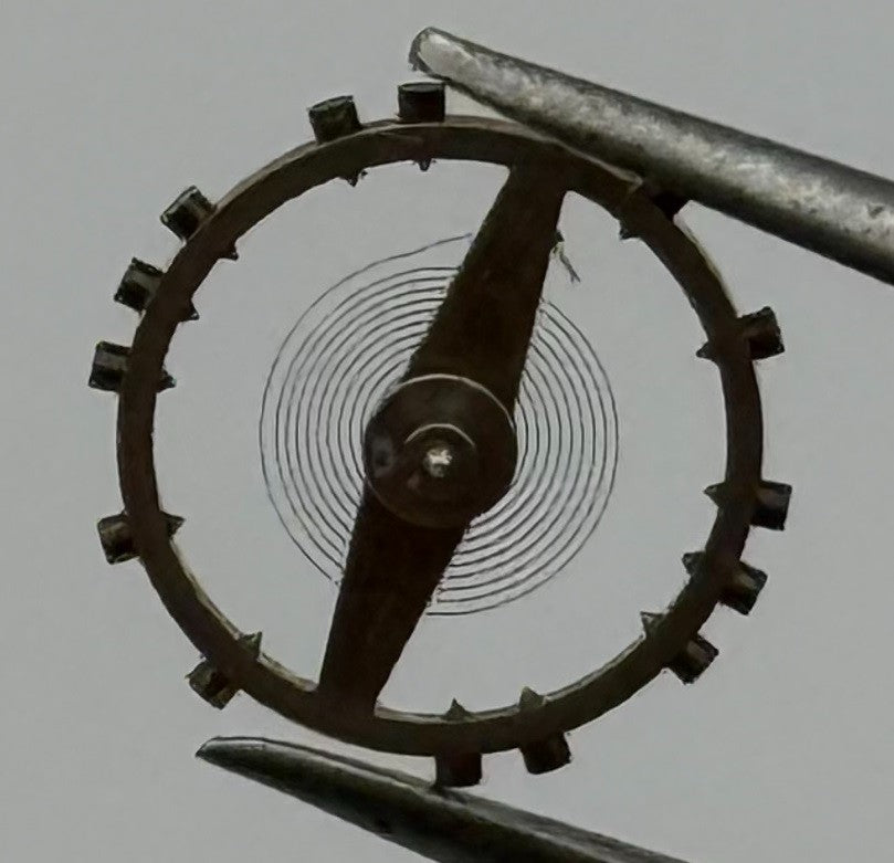 Derby 40 Balance Wheel Complete And Spring 721 N 8¾''' Watch Movement Parts NOS