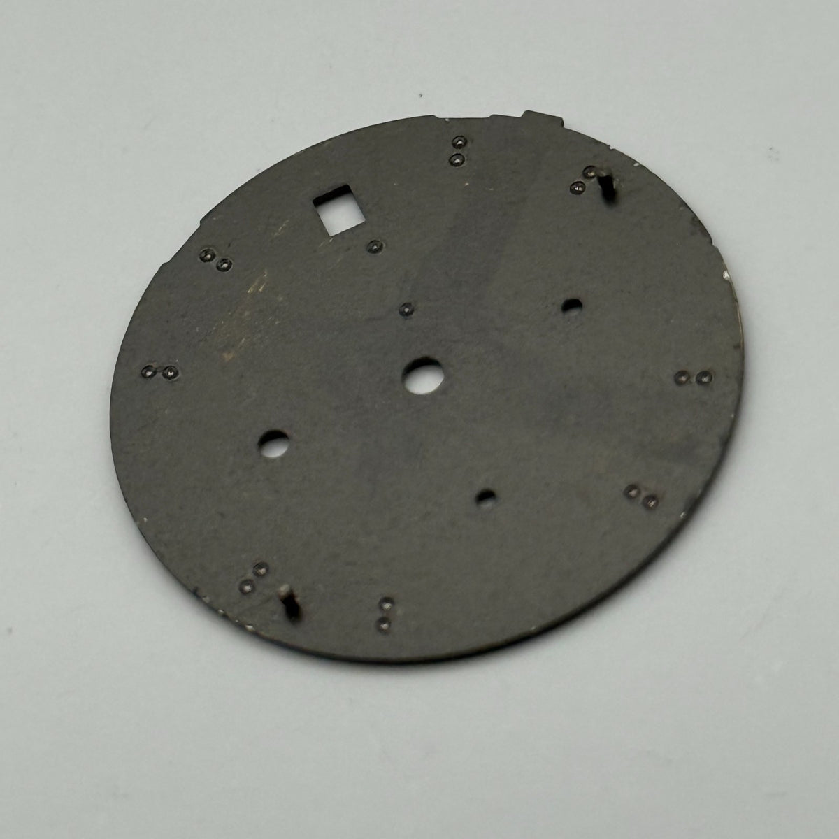 Seiko 7T82-0SN8 Watch Dial Chronograph Titanium Black Spare Parts Repair 28.4mm