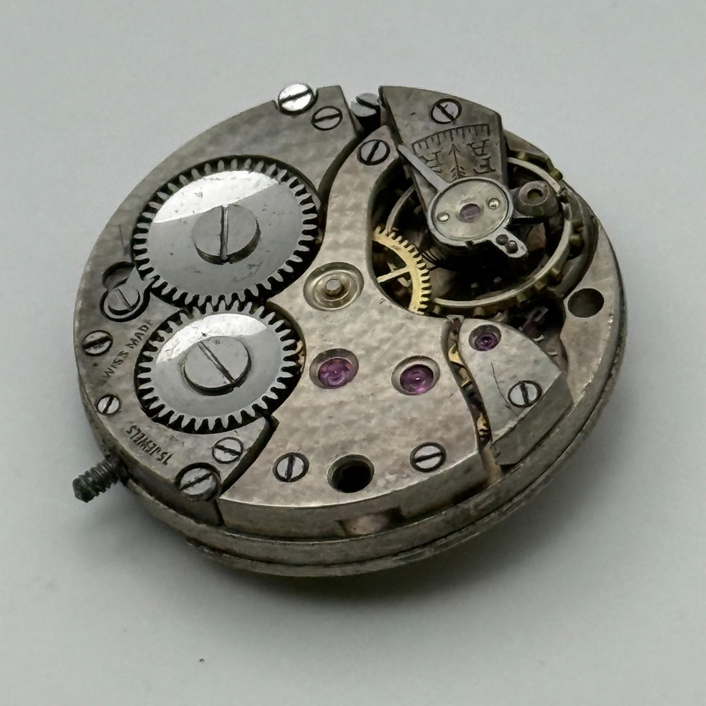 ETA Watch Movement 15 Jewels Swiss Manual Wind Vintage Parts Repair 23.2mm