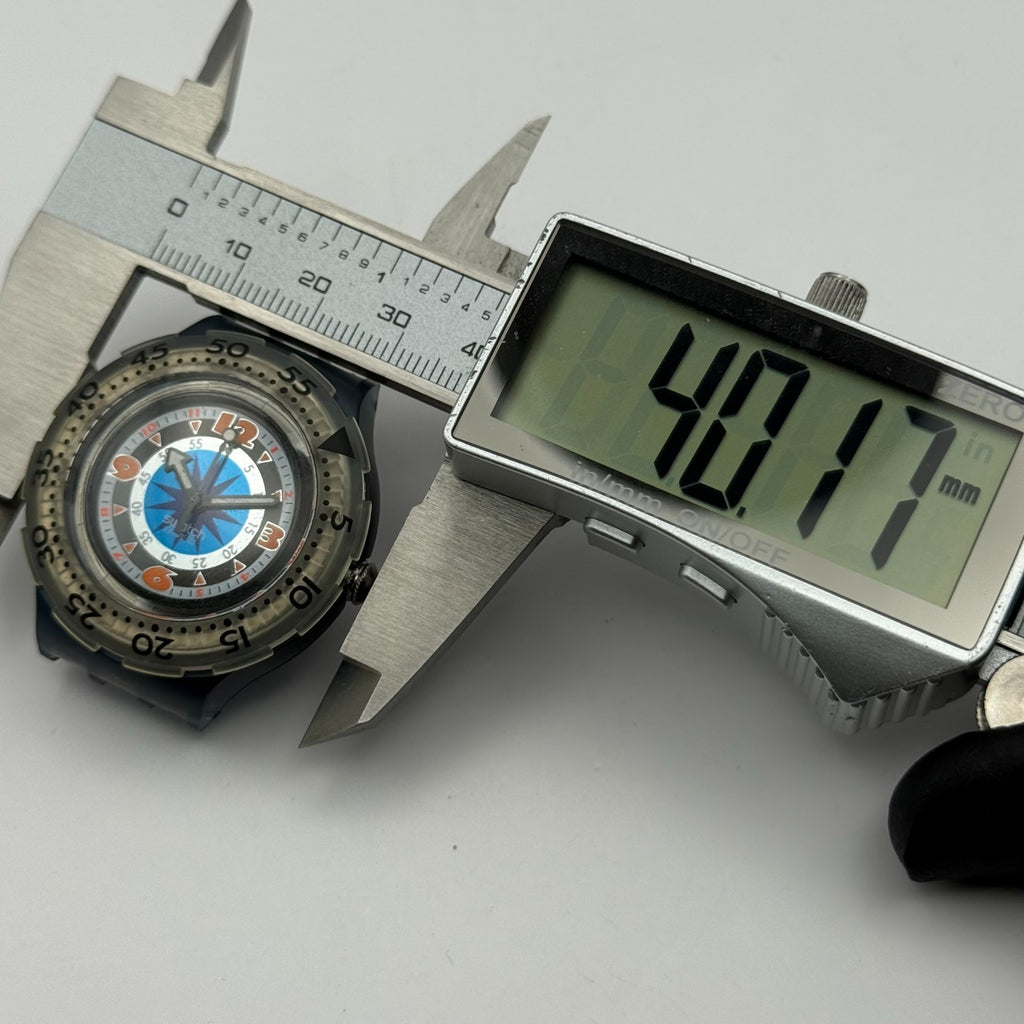 Vintage Swatch Scuba 200 Watch SDM100/1 Black Gondola 1994 40mm Parts Repair