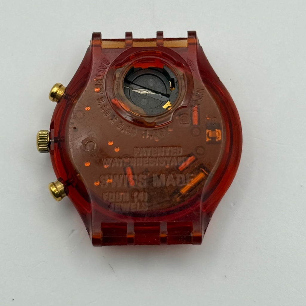 Vintage Swatch Chrono Watch SCF100 Romain 1994 ETA Quartz Swiss 40mm Parts 