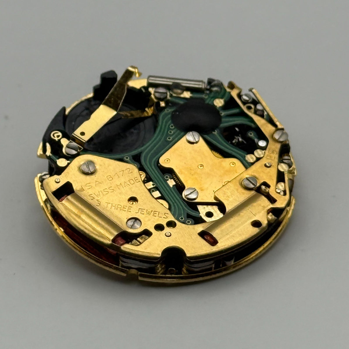 ISA 8172 Watch Movement - Quartz Date 3 Jewels - For Parts / Repair - 26.1mm