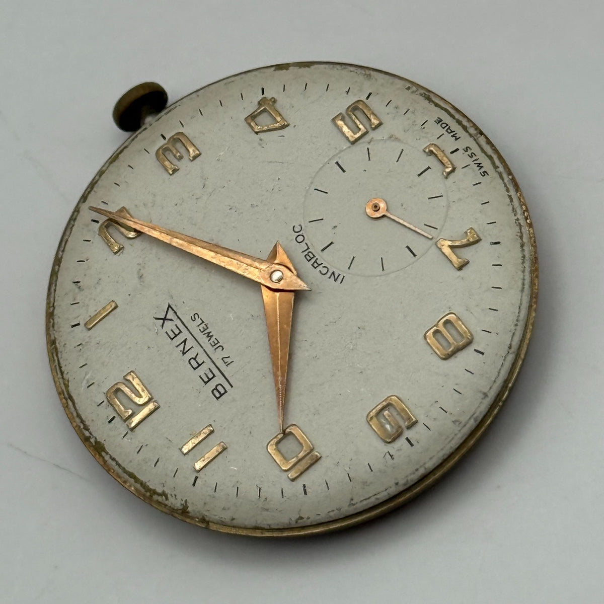 AS 1634 Watch Movement - A. Schild 1634 Bernex - For Parts / Repair - 29.6mm