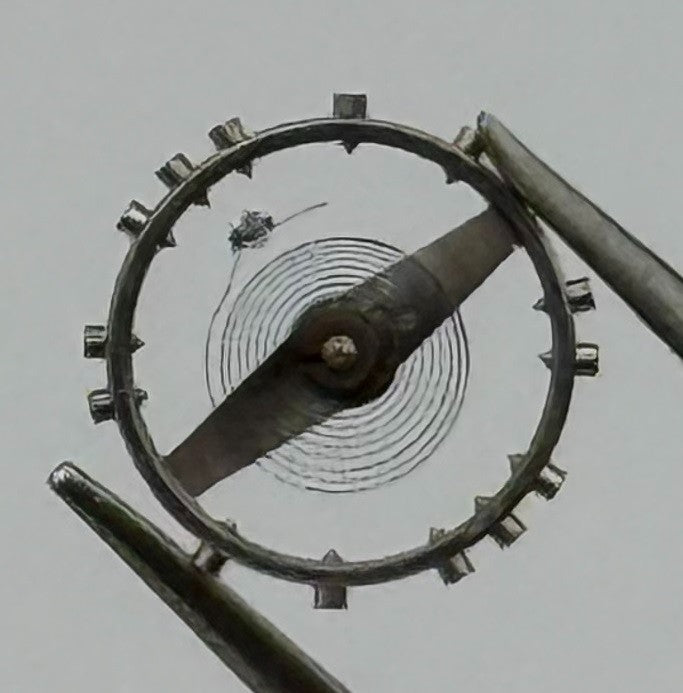 Certina Kurth 230 Balance Wheel Complete & Spring 5¼’’’ Watch Movement Parts NOS