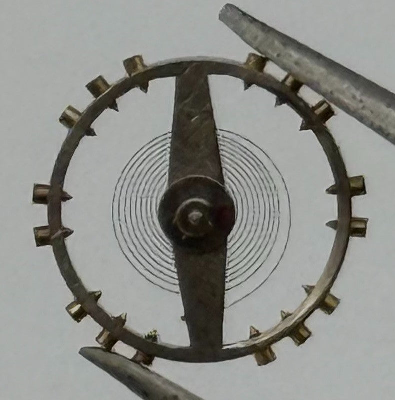Pierce 861 Balance Wheel Complete And Spring 8¾’’’ 284 Watch Movement Parts NOS