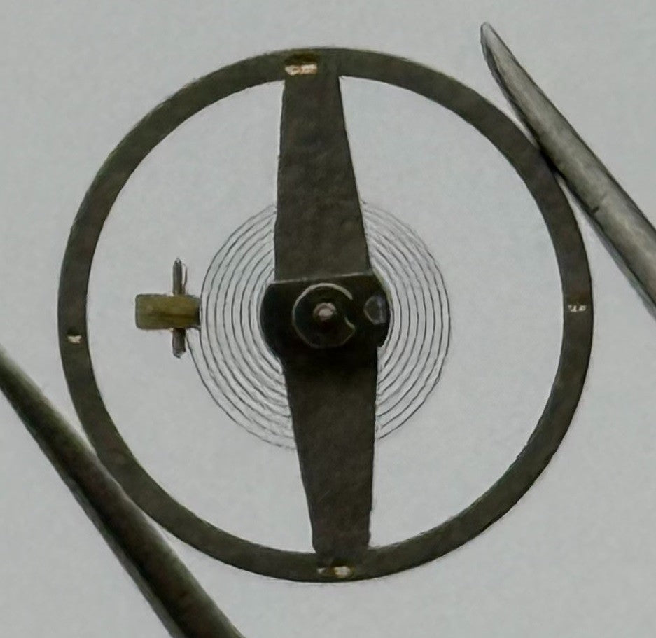 EB 1229 Special SP Balance Wheel Complete And Spring Watch Movement Parts NOS