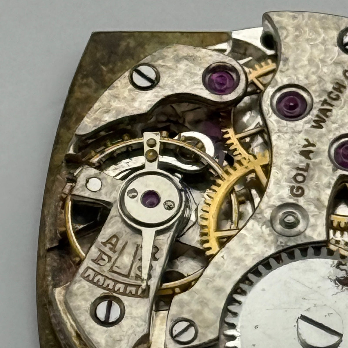 Art Deco Golay Watch Co Watch Movement - For Parts / Repair - 21.4mm