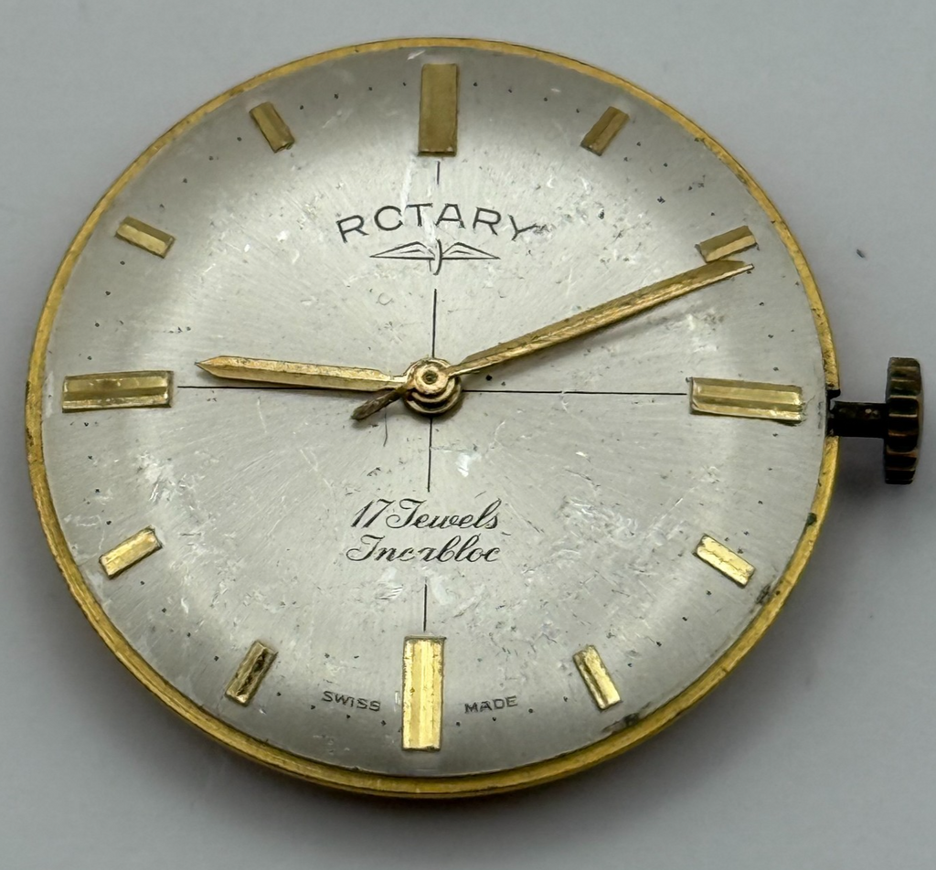 AS 1795 Watch Movement - A. Schild 1795 Rotary - For Parts / Repair - 30.6mm