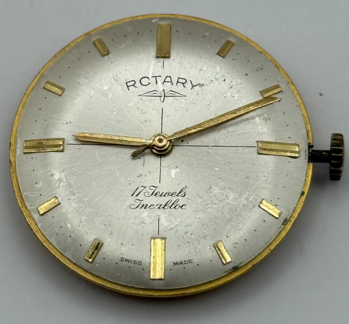 AS 1795 Watch Movement - A. Schild 1795 Rotary - For Parts / Repair - 30.6mm