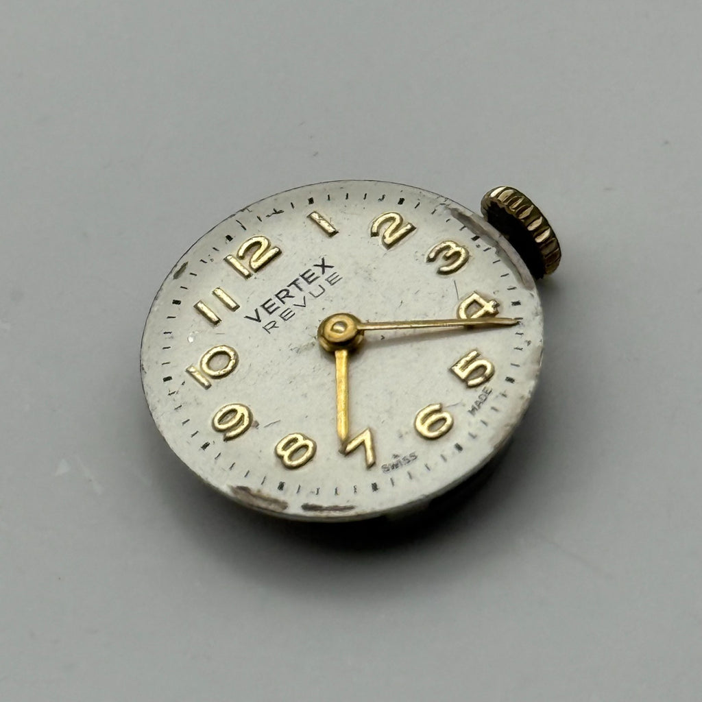 Vertex Revue 89 Watch Movement Swiss 17J Manual Wind Parts Repair Spares 15.2mm
