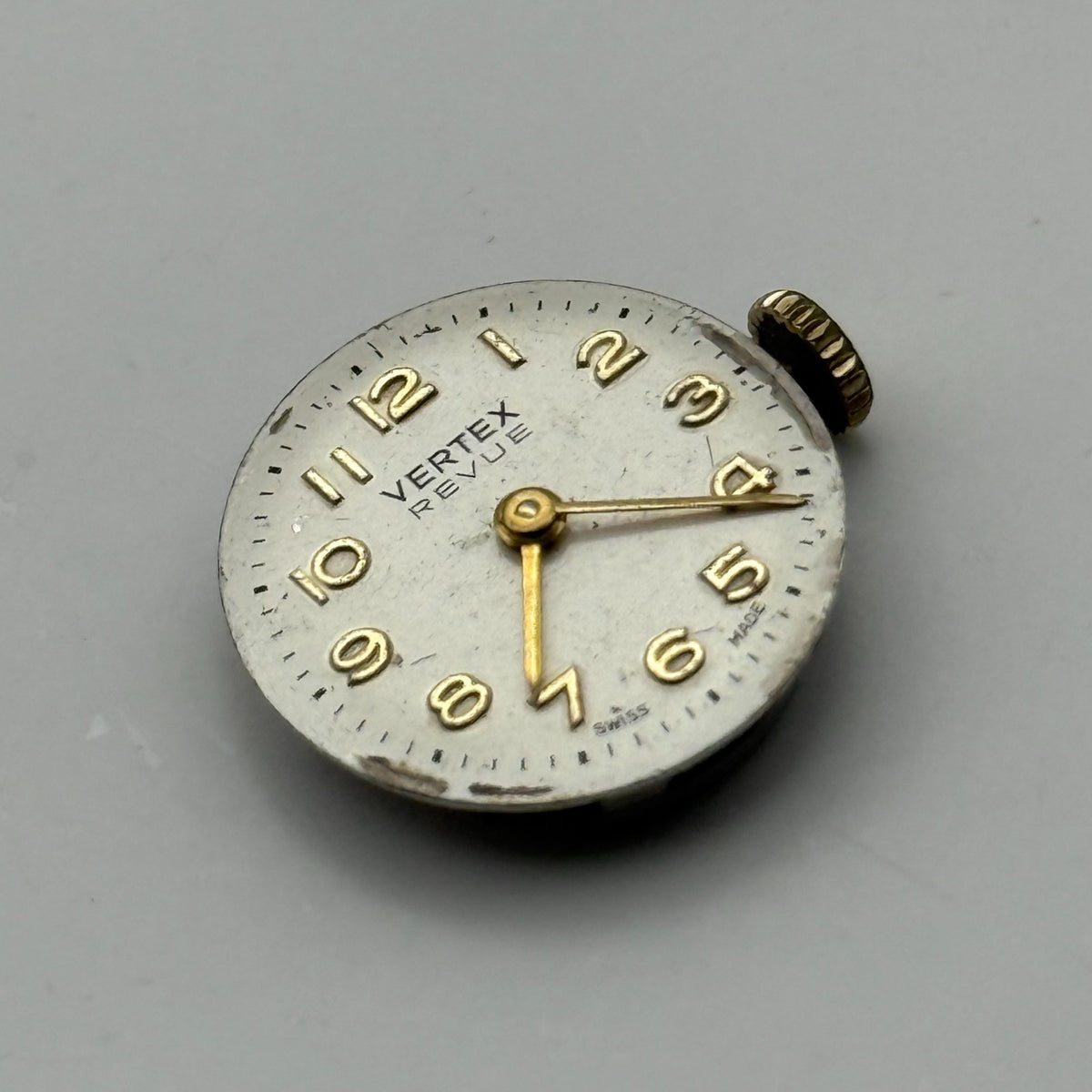 Vertex Revue 89 Watch Movement Swiss 17J Manual Wind Parts Repair Spares 15.2mm