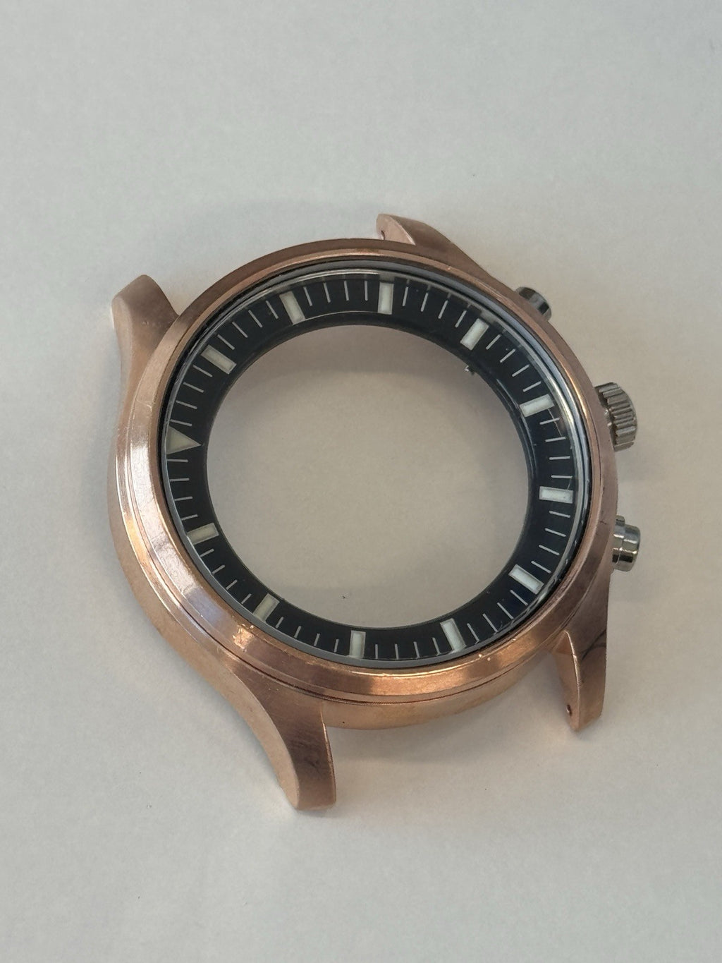 Seiko 7T92-0JS0 Watch Case - Chronograph Pilot - New Old Stock - Rose Gold