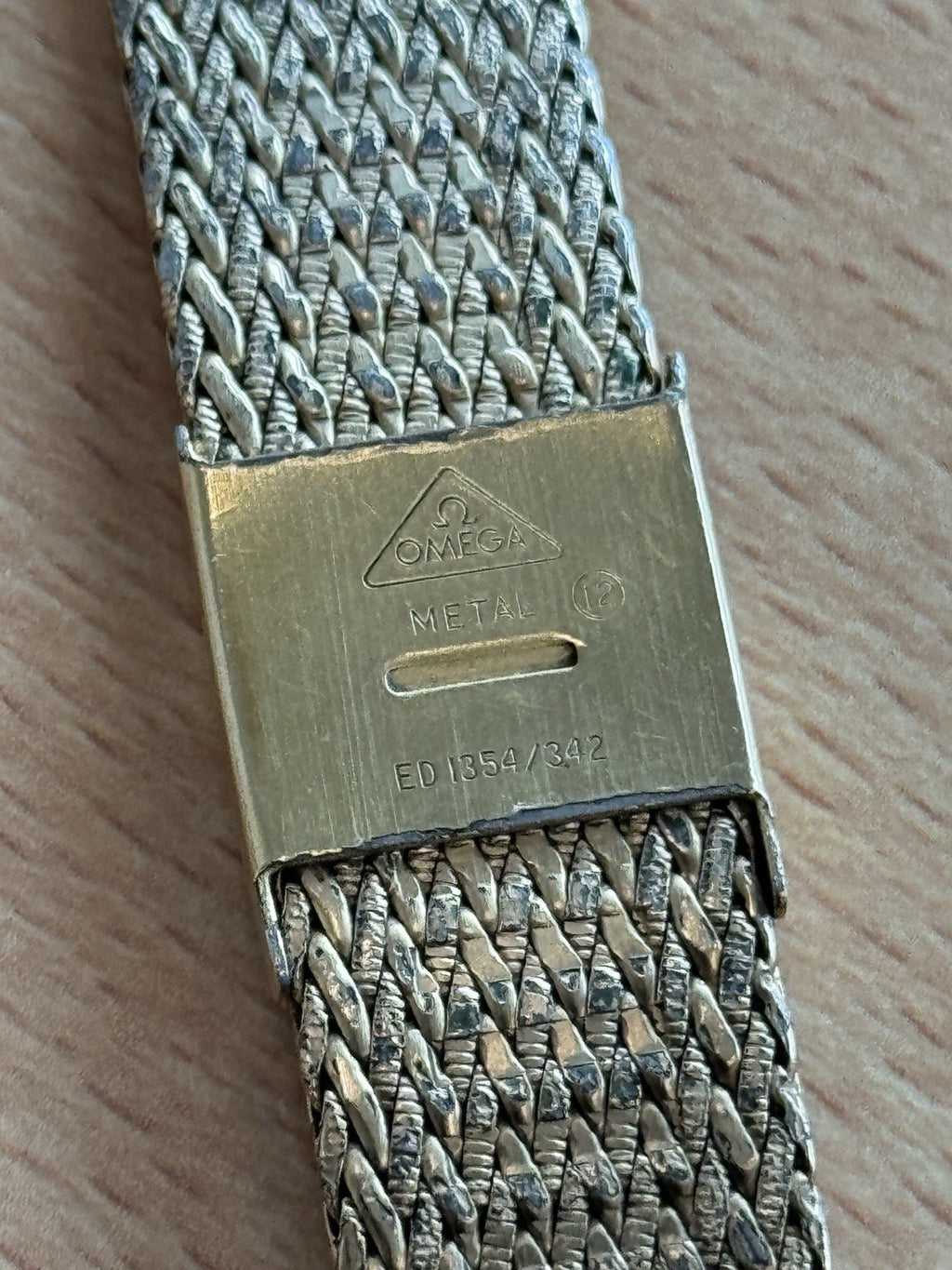 Omega 191.134 Watch Bracelet & Case Omega De Ville 1365 Gold Plated ED 1354/342