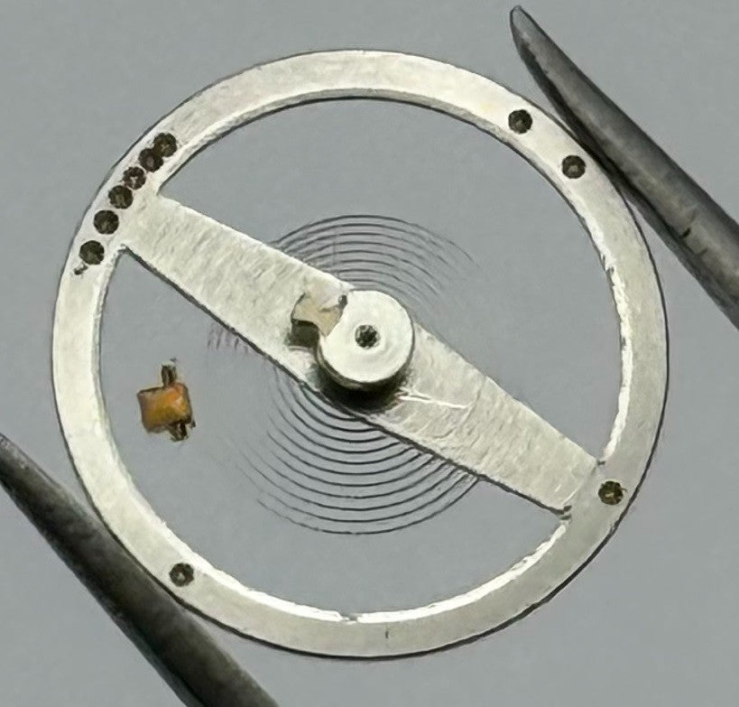 Brac 300 301 Balance Wheel Complete And Spring 1604 Watch Movement Parts NOS