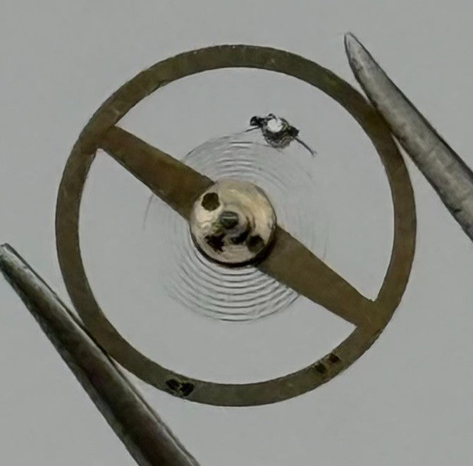 Junghans J 73 Balance Wheel Complete And Spring 1236 Watch Movement Parts NOS