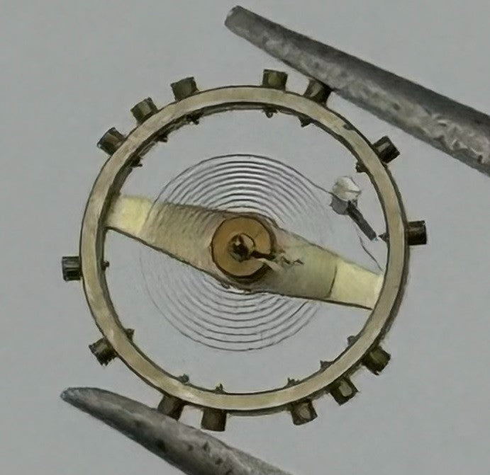 Peseux 100 Balance Wheel Complete And Spring 5¼’’’ 275 Watch Movement Parts NOS