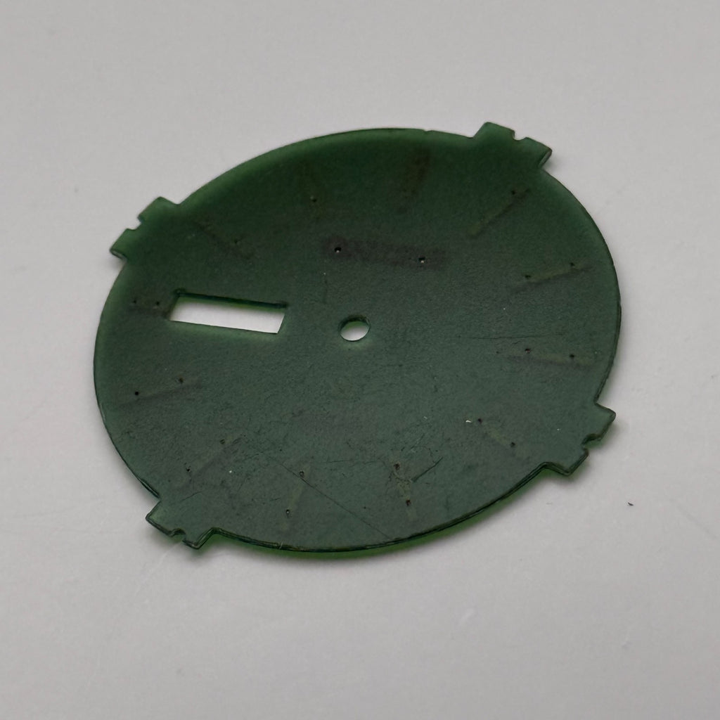 Seiko V158-0CX8 Watch Dial Solar Green Japan Vintage Spare Parts Repair 31.5mm