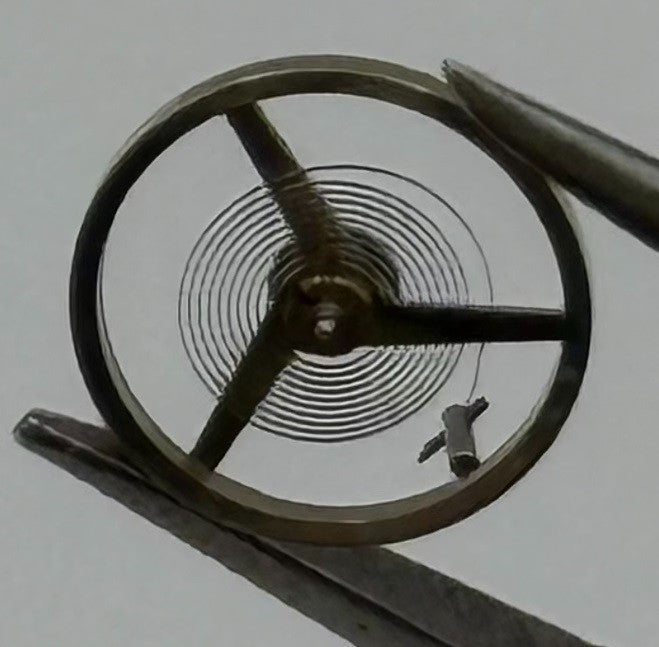 AS 1977 Balance Wheel Complete And Spring 5½’’’ 1740 M Watch Movement Parts NOS