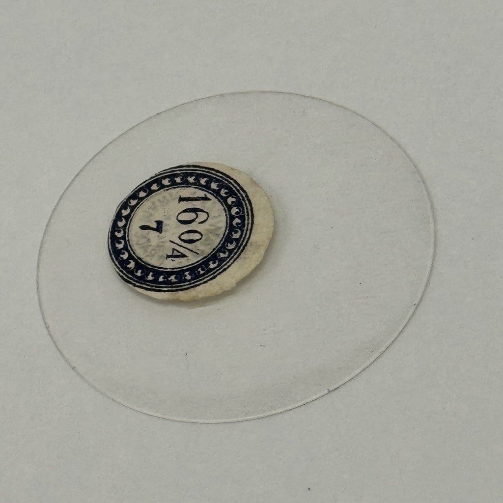 40mm Pocket Watch Glass / Crystal - 16 0/4 - 7 - 1.4mm Height - Rawco - Antique