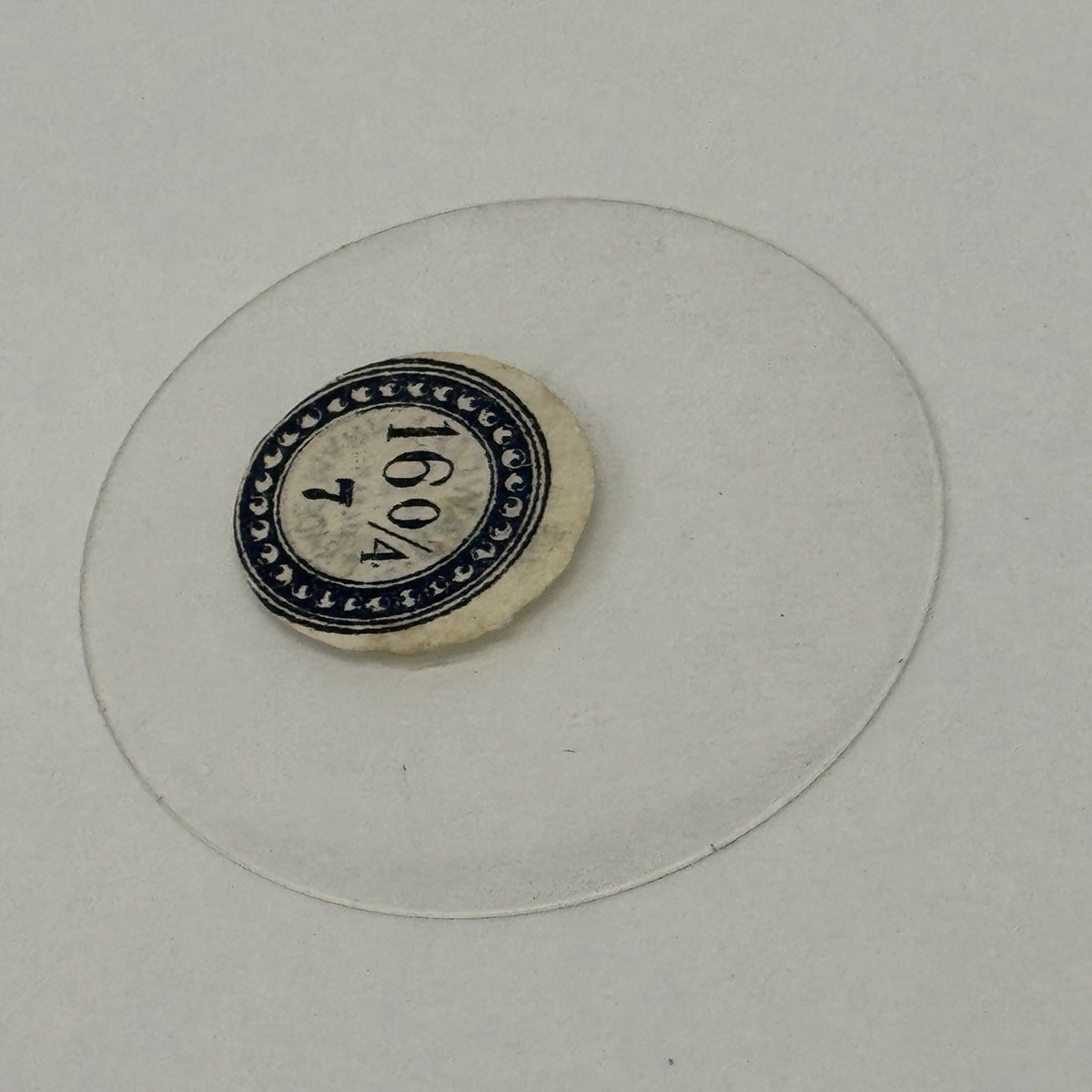 40mm Pocket Watch Glass / Crystal - 16 0/4 - 7 - 1.4mm Height - Rawco - Antique