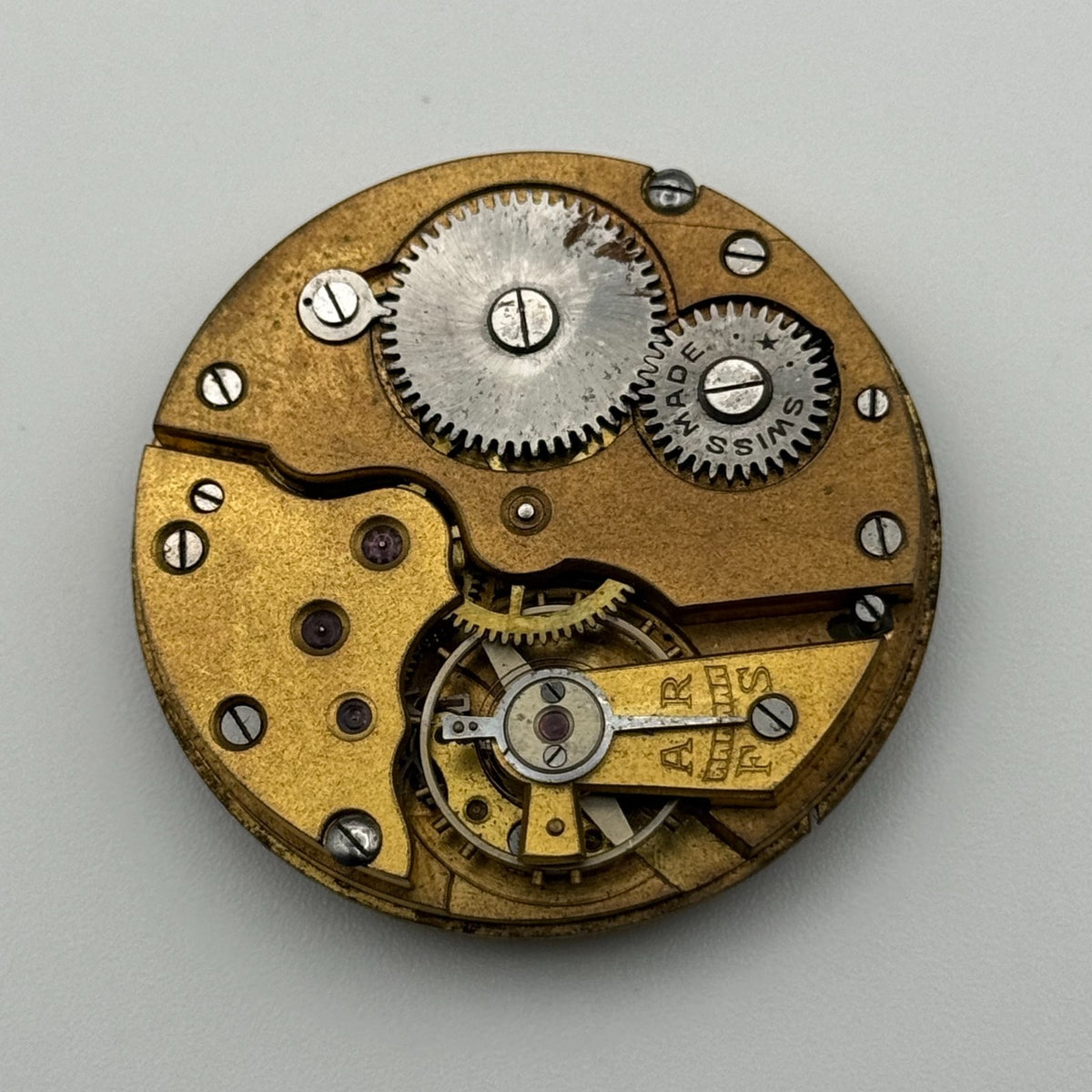 Swiss Lever Pocket Watch Movement - Unidentified - Parts / Repair - 40.1mm