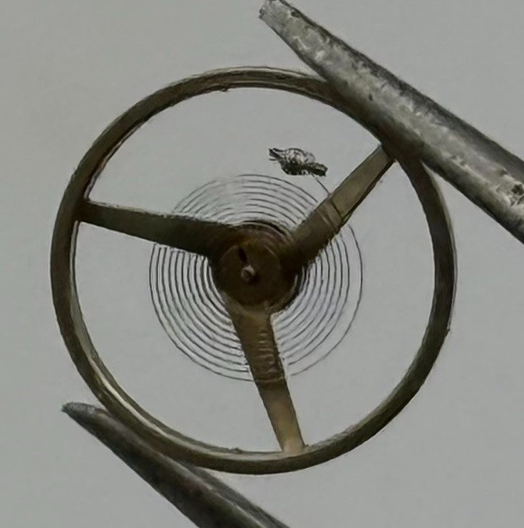 Felsa 4062 Balance Wheel Complete And Spring Renata 1245 M Watch Movement Parts