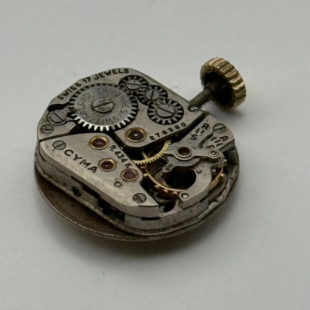 Cyma R434K Watch Movement Cymaflex 17 Jewels Swiss Manual Wind Parts 11.5mm