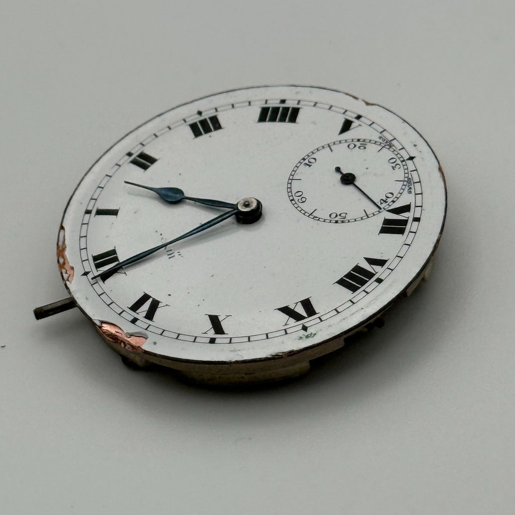 Swiss Lever Pocket Watch Movement - Philia - Parts / Repair 41.1mm