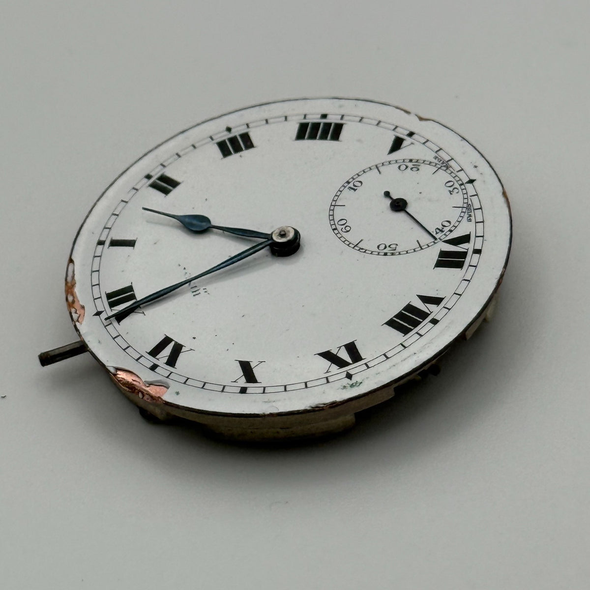 Swiss Lever Pocket Watch Movement - Philia - Parts / Repair 41.1mm