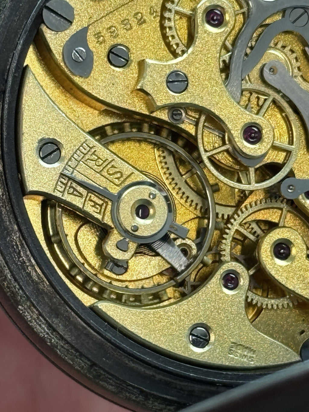 Centre Seconds Chronograph Pocket Watch For Post Office Antique GPO C.G 35 No 1