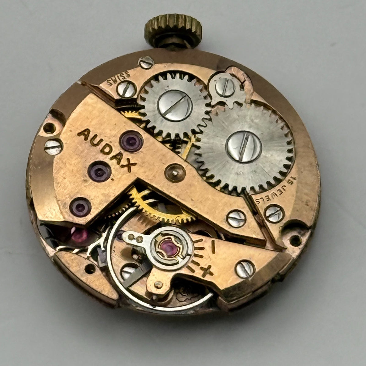 ETA 980 Watch Movement Running Audax Fortis Swiss 15J Manual Wind Parts 19.7mm