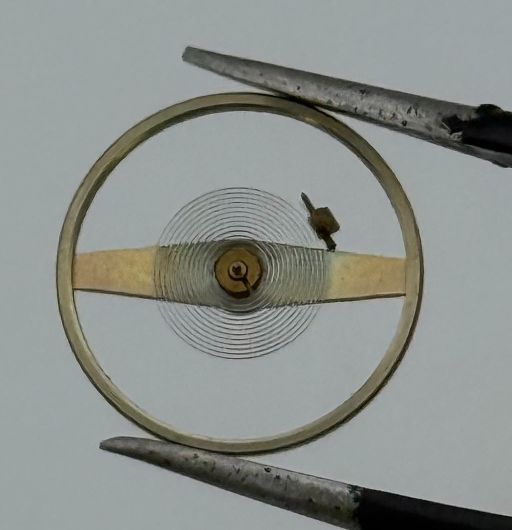 Junghans 93 Balance Wheel Complete And Spring Progress Watch Movement Parts NOS