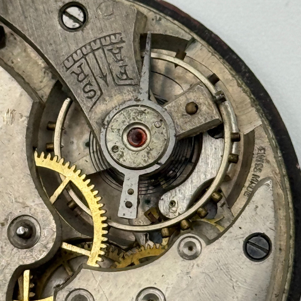 Swiss Lever Pocket Watch Movement - Philia - Parts / Repair 41.1mm