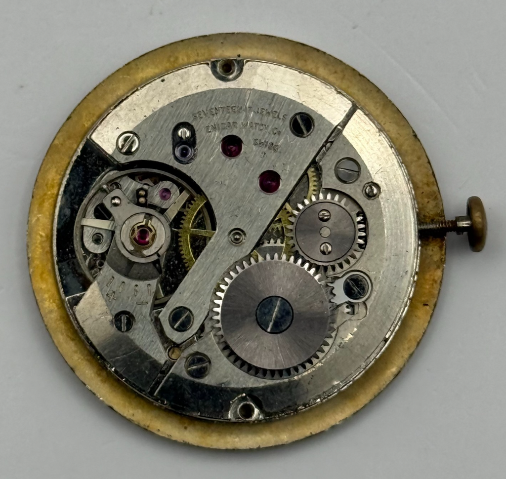 Enicar 1012B Watch Movement A-R 17 Jewels Running Manual Wind Vintage Parts 26mm