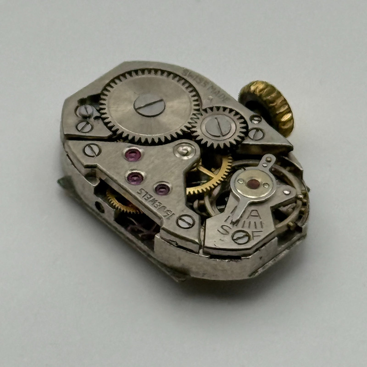 FEF 270 Watch Movement Running Avia 15J Swiss Manual Wind Parts Repair 12.8mm