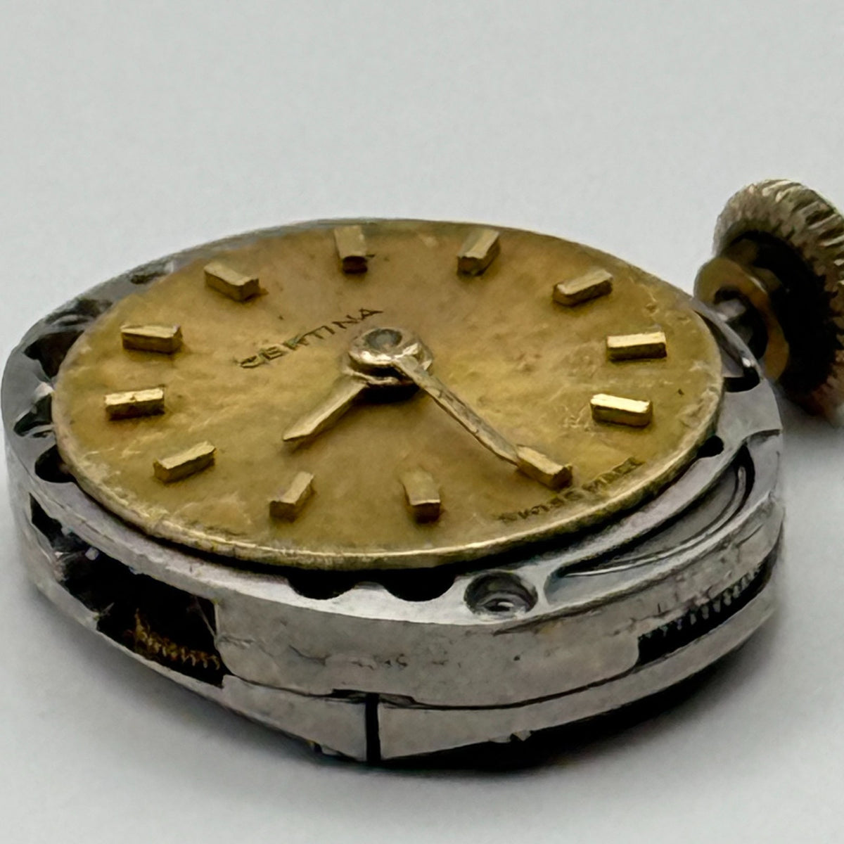 Certina 13-20 Watch Movement Ladies 17 Jewels Running Manual Wind Parts 15.5mm