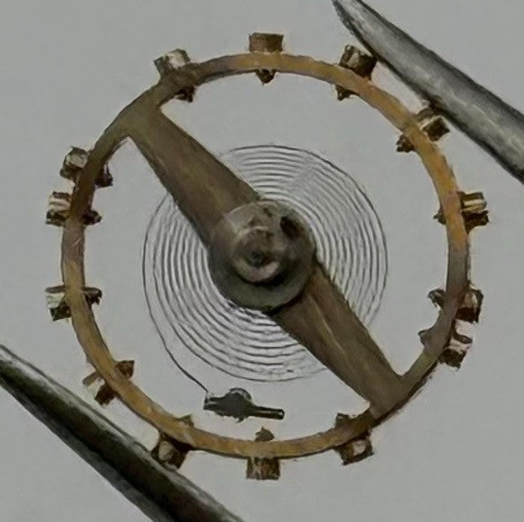 AS 655 Balance Wheel Complete And Spring Pour Watch Movement Parts Vintage NOS