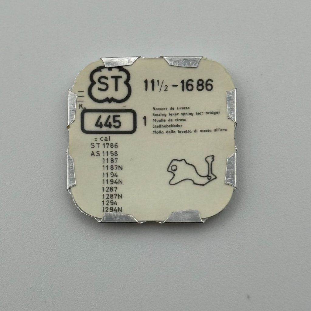 ST 1686 Setting Lever Spring - 11 1/2 - 445 - New Old Stock - Watch Parts