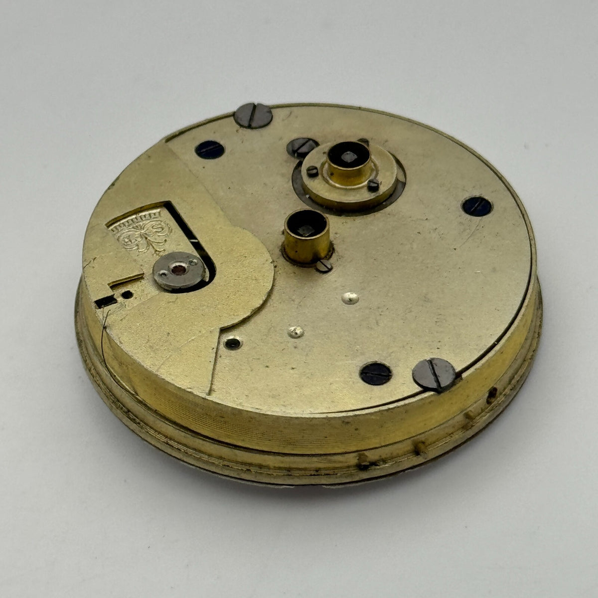 Kay Worcester Antique Key Wound Pocket Watch Movement Dial PARTS REPAIR 44.7mm 