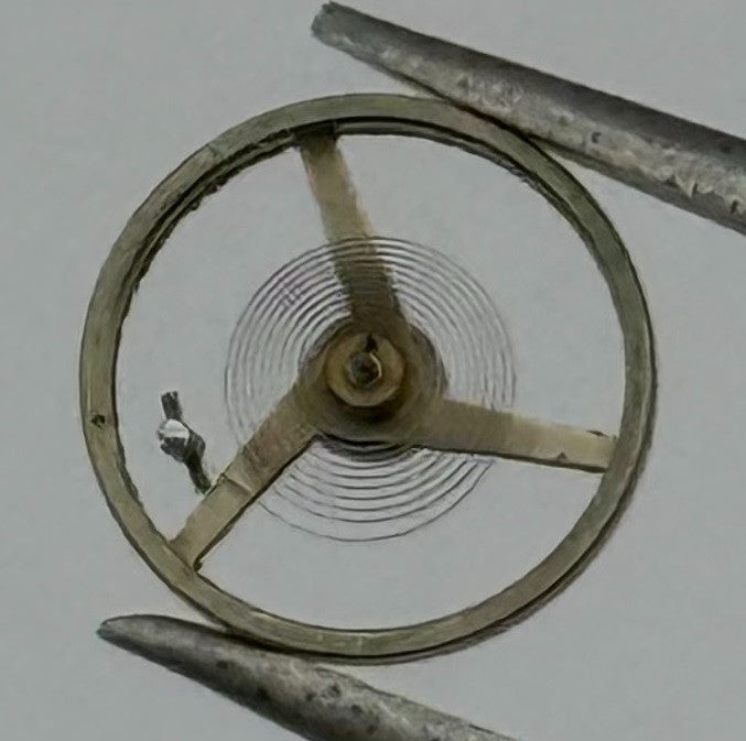 AS 976 1012 Inca Balance Wheel Complete And Spring 532 Watch Movement Parts NOS