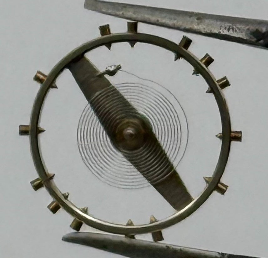 Peseux 320 330 Balance Wheel Complete And Spring 454 M Watch Movement Parts NOS