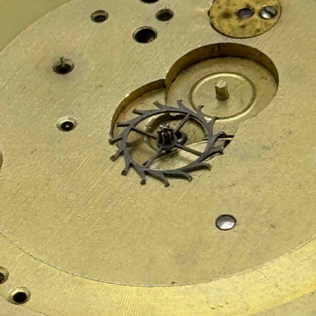 Antique Pocket Watch Movement Key Wound Dimier Freres & Cie D F & C Parts 45.3mm